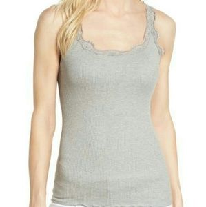 • {Zena} Babette Lace Trim Tank